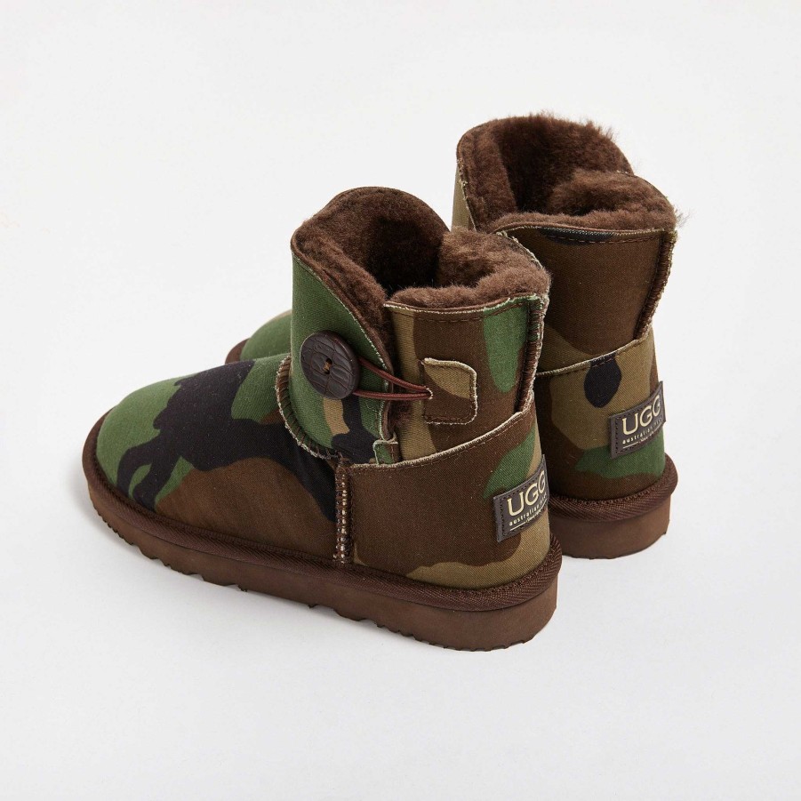 Mænd UGG Since 1974 Corduroy & Camo | Herre Camo Button Mini