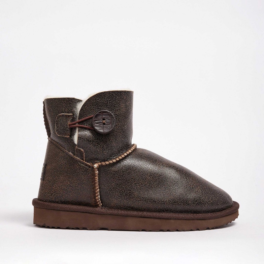 Kvinder UGG Since 1974 Knap Mini | Burleigh Button Bomber Mini til kvinder