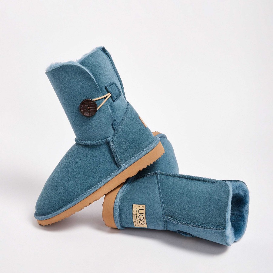 Kvinder UGG Since 1974 Knap Midt | Dame Burleigh Button Mid Limited Edition Australiana