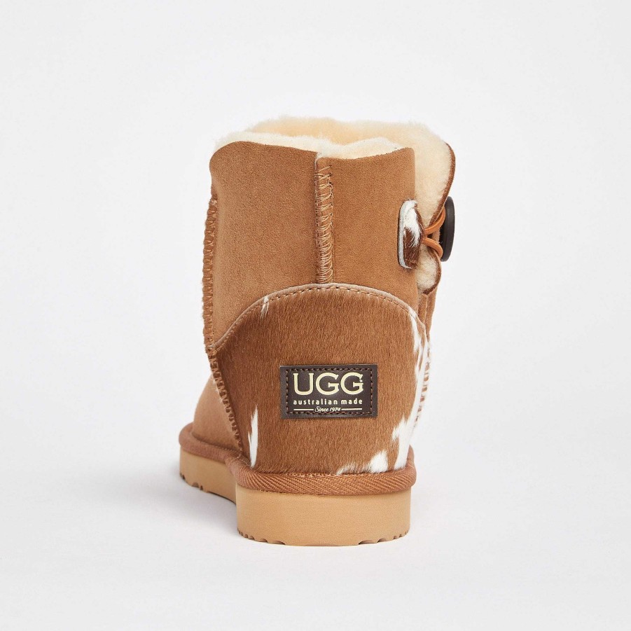 Kvinder UGG Since 1974 Knap Mini | Burleigh Button Minikalv til kvinder