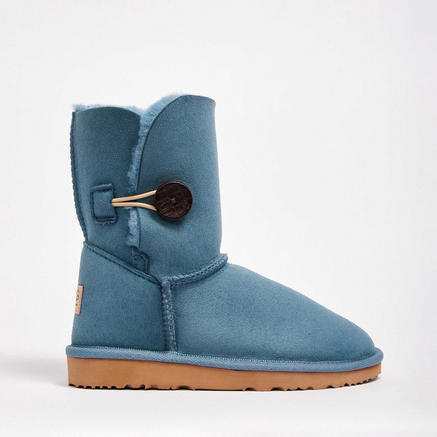 Kvinder UGG Since 1974 Knap Midt | Dame Burleigh Button Mid Limited Edition Australiana