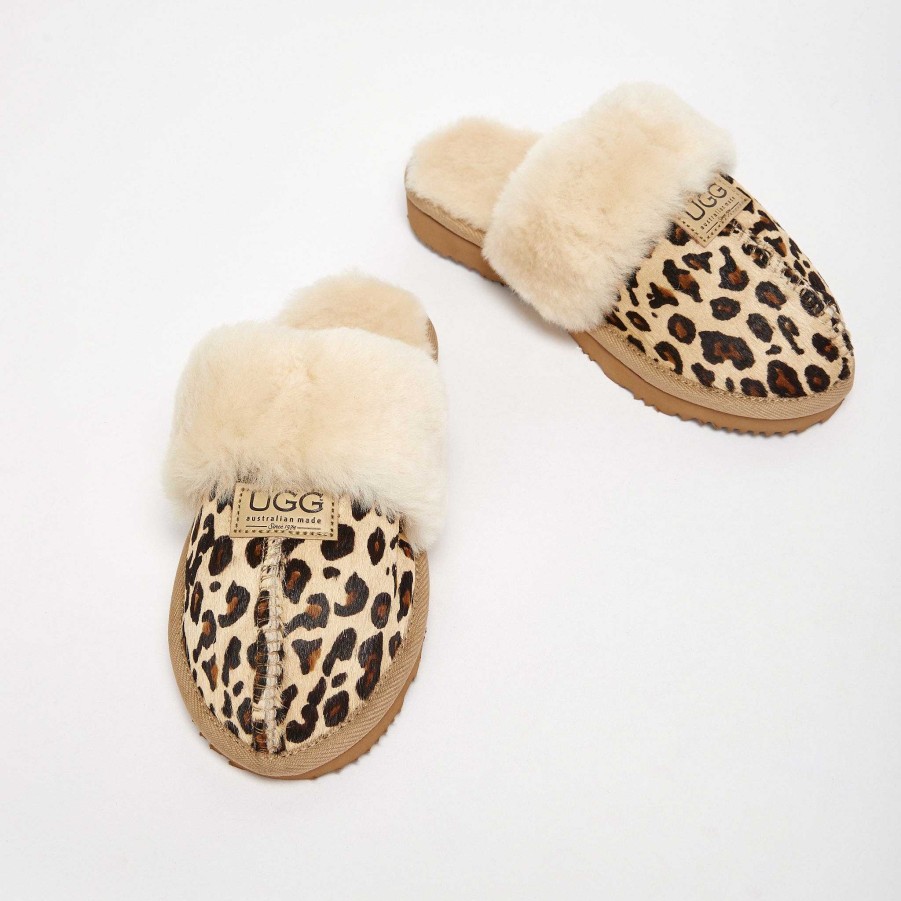 Kvinder UGG Since 1974 Hjemmesko | Designer hjemmesko til kvinder Baby leopard