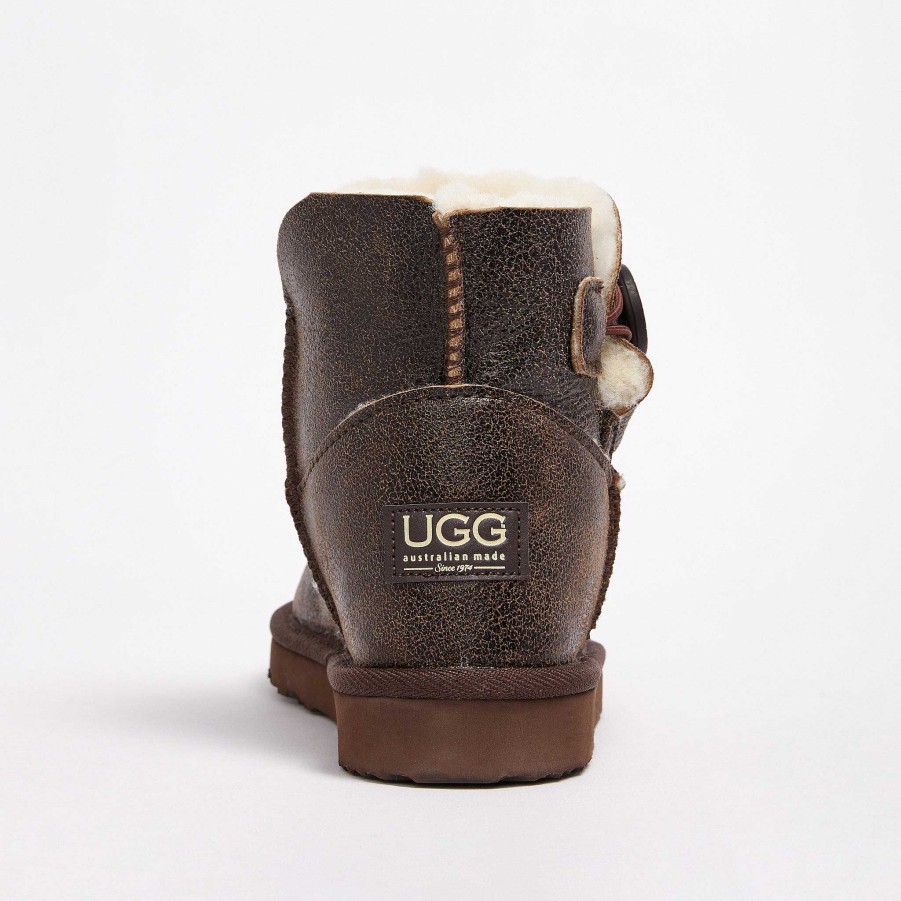 Kvinder UGG Since 1974 Knap Mini | Burleigh Button Bomber Mini til kvinder