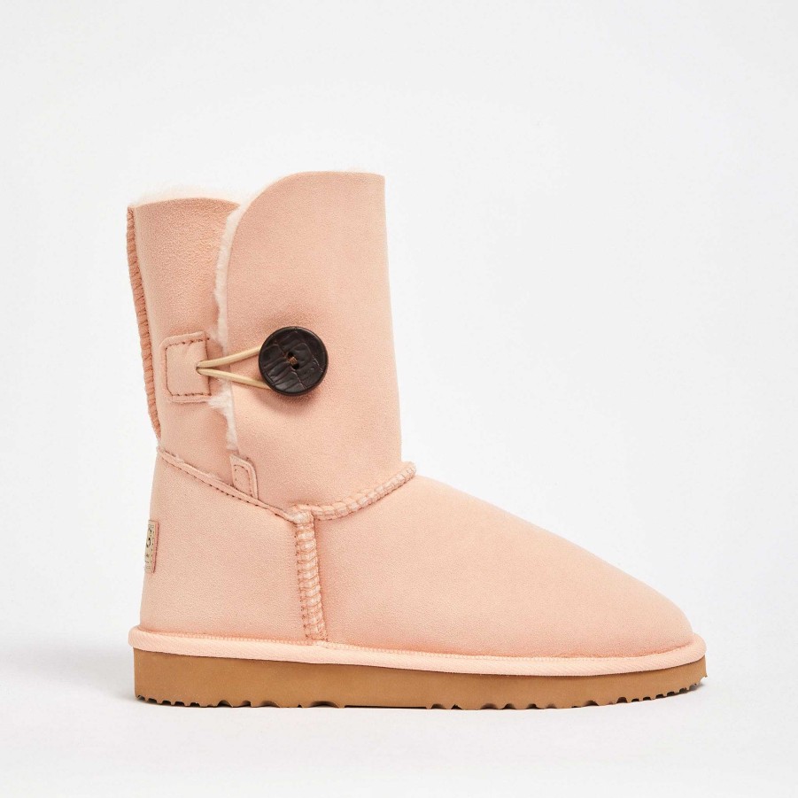 Kvinder UGG Since 1974 Knap Midt | Dame Burleigh Button Mid Limited Edition Polar