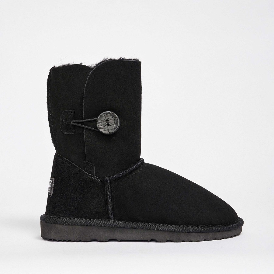 Kvinder UGG Since 1974 Bestsellere | Dame Burleigh Button Mid Natural