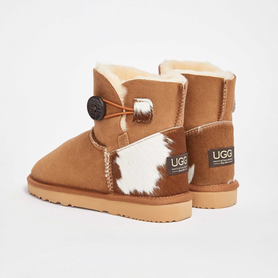 Kvinder UGG Since 1974 Knap Mini | Burleigh Button Minikalv til kvinder